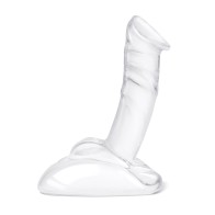 Dildo de Vidrio Montable con Base Estable