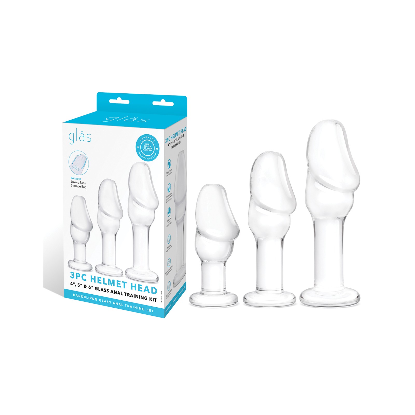 Glas Helmet Head Anal Training Kit for Pleasure