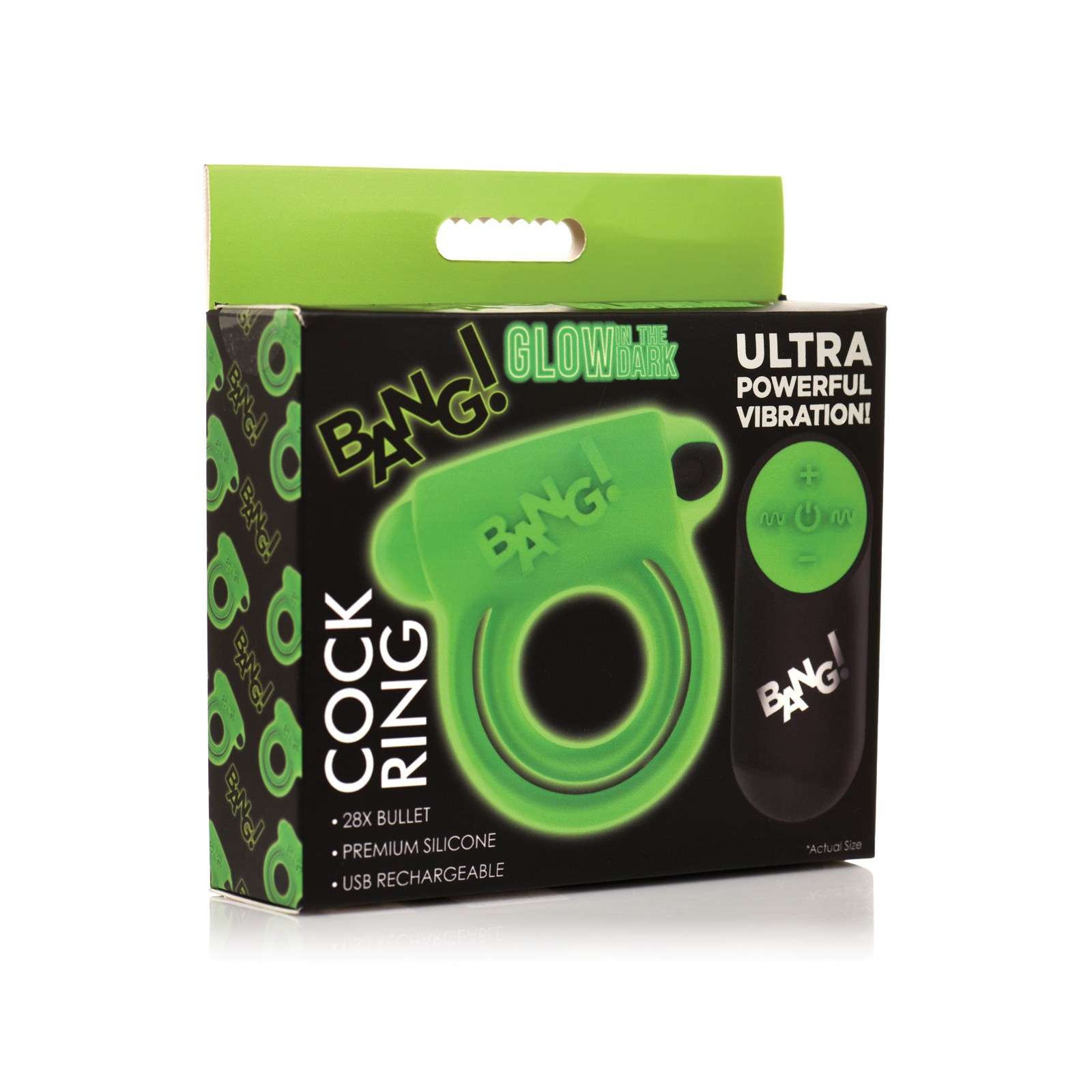 Bang Glow in the Dark Cock Ring with Remote Control