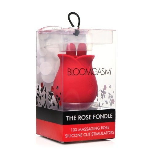 Bloomgasm The Rose Fondle 10X Clit Stimulator - Red