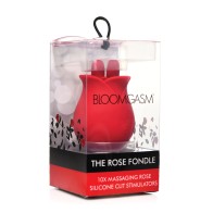 Bloomgasm The Rose Fondle 10X Clit Stimulator - Red