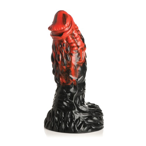 Creature Cocks Vulcan Silicone Dildo Black Red