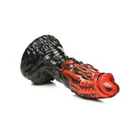 Creature Cocks Vulcan Silicone Dildo Black Red