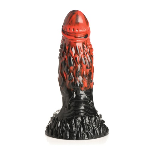 Creature Cocks Vulcan Silicone Dildo Black Red