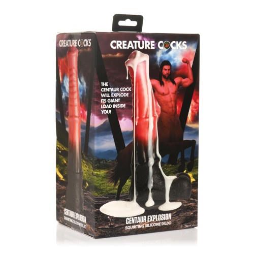 Creature Cocks Centaur Explosion Squirting Dildo Black Peach