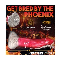 Dildo de Silicona Resurrector Phoenix con Chorro Rojo Blanco