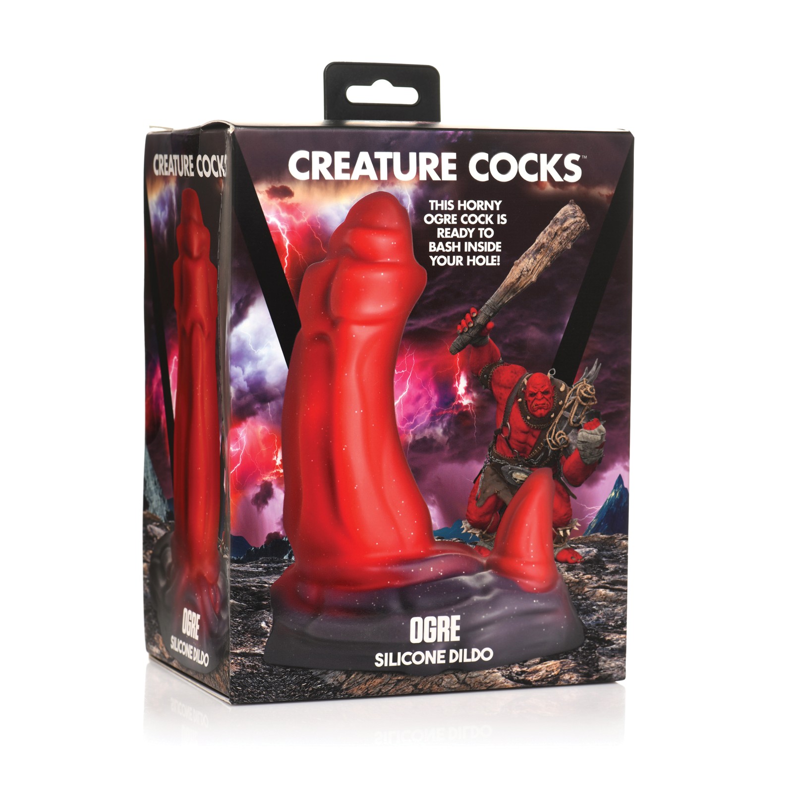 Creature Cocks Ogre Silicone Dildo - Red