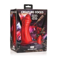 Creature Cocks Ogre Silicone Dildo - Red