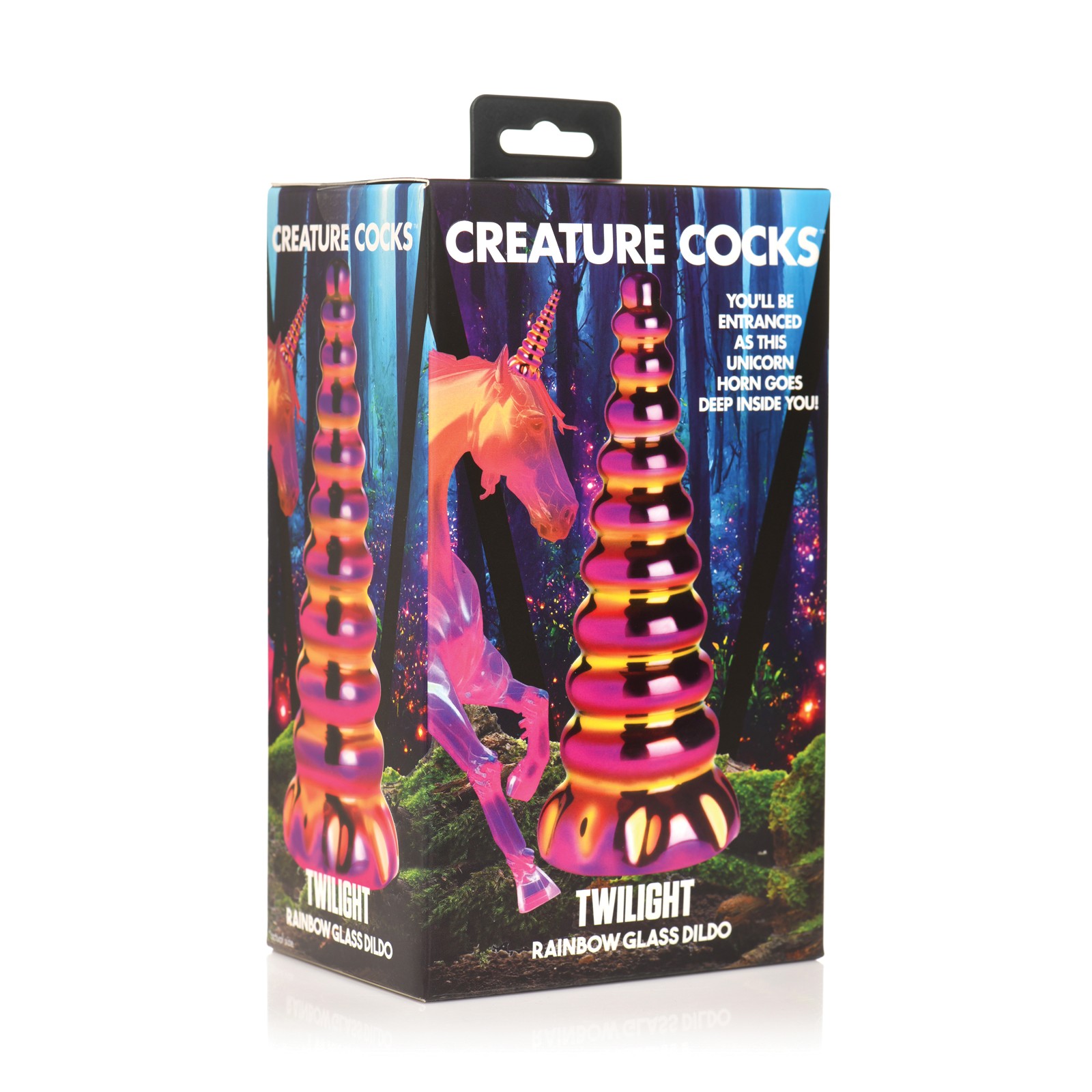 Creature Cocks Twilight Rainbow Glass Dildo