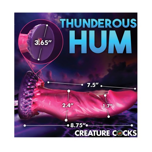 Dildo Vibrador Xenox Creature Cocks Control Remoto Rosa Púrpura