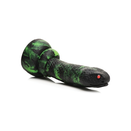 Creature Cocks Python Silicone Dildo Black/Green - Ultimate Pleasure