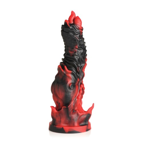 Creature Cocks Mephisto Silicone Dildo - Black/Red