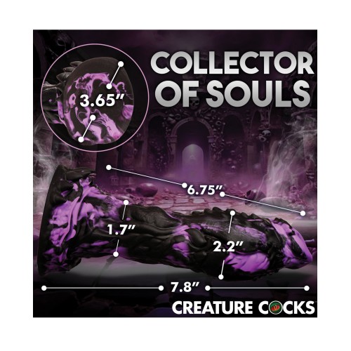 Creature Cocks Grim Silicone Dildo Black Purple