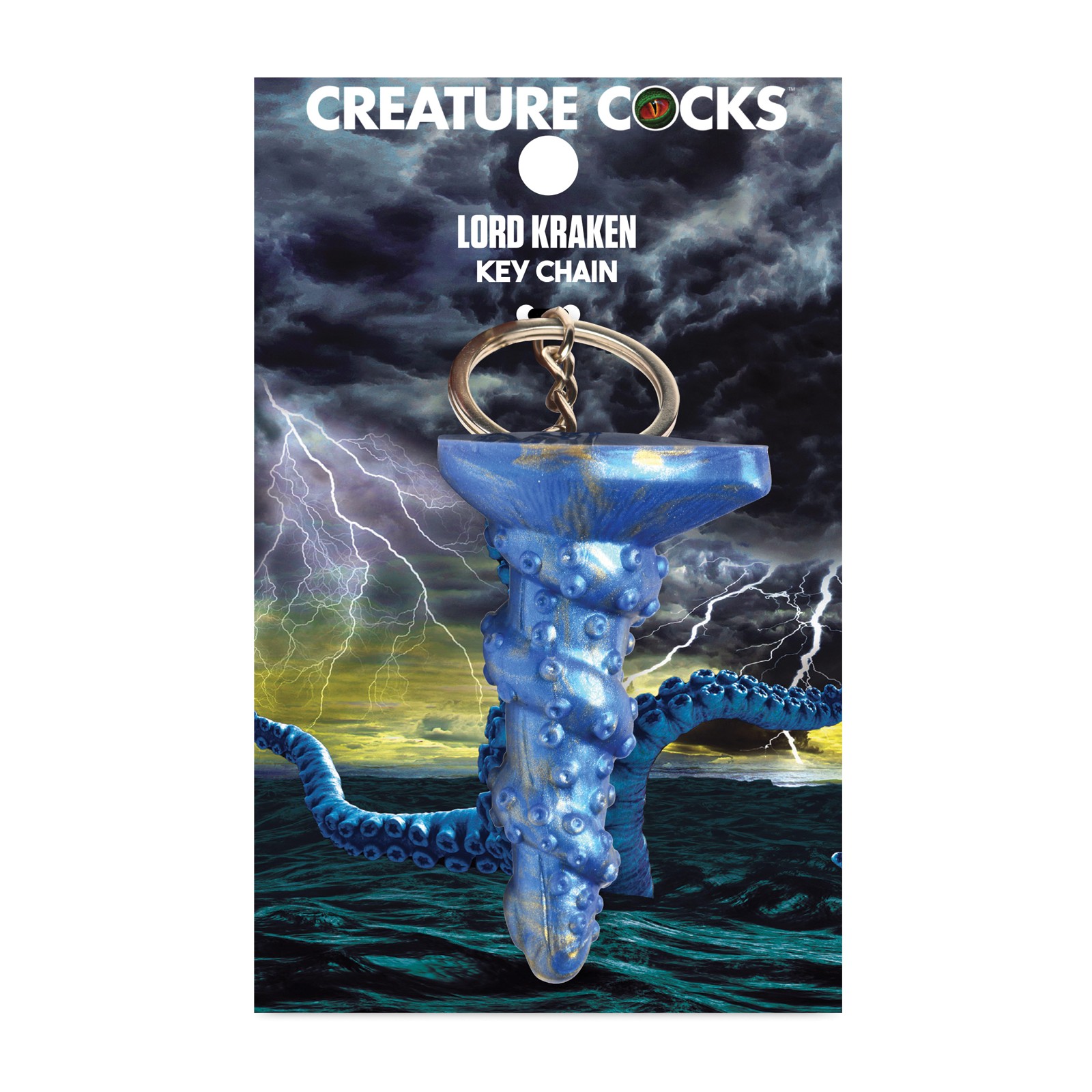 Llavero de Silicona Creature Cocks Lord Kraken Azul