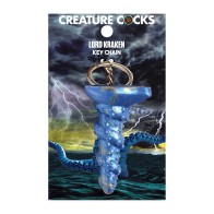 Creature Cocks Lord Kraken Silicone Key Chain Blue