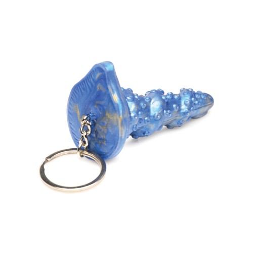 Creature Cocks Lord Kraken Silicone Key Chain Blue