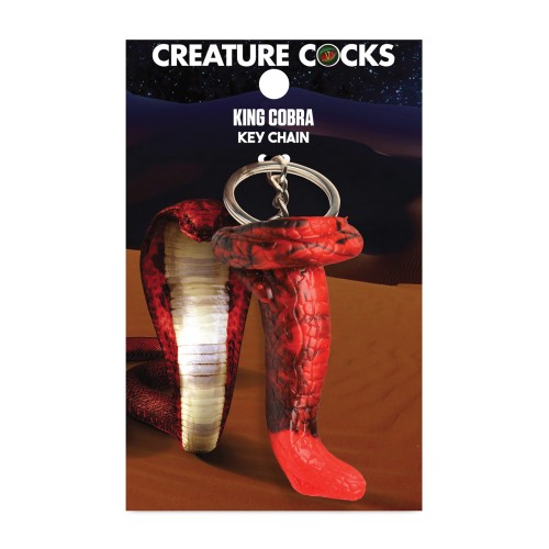 Creature Cocks King Cobra Silicone Key Chain Black/Red