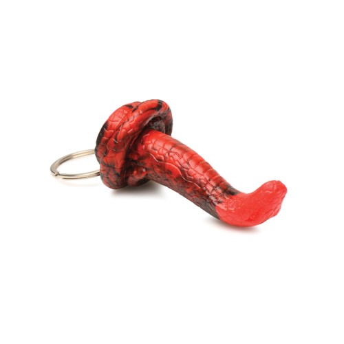 Creature Cocks King Cobra Silicone Key Chain Black/Red