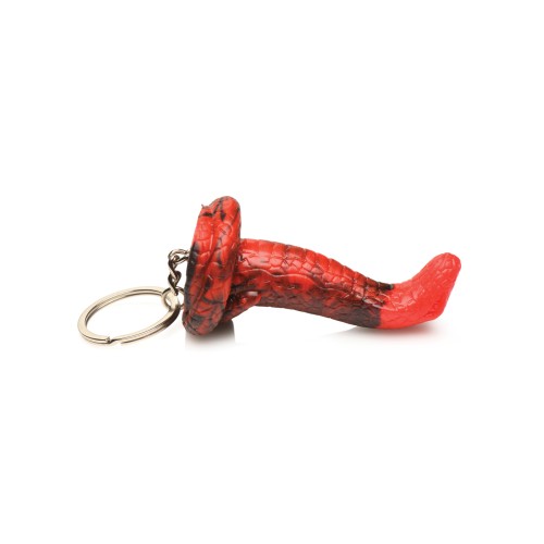 Creature Cocks King Cobra Silicone Key Chain Black/Red