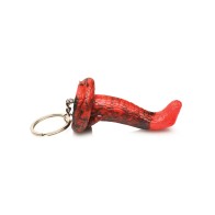 Creature Cocks King Cobra Silicone Key Chain Black/Red