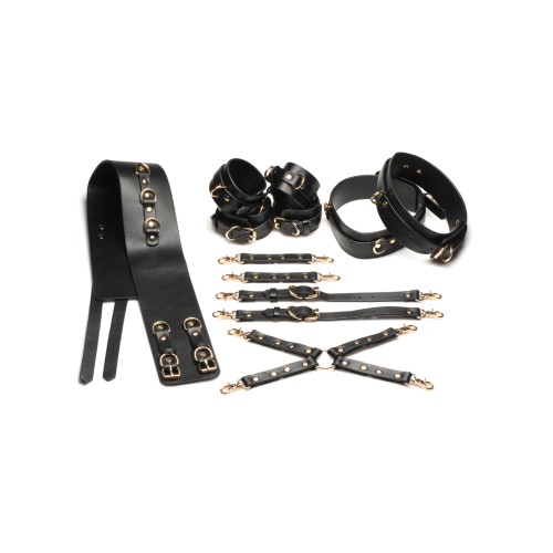 Master Series Black Tied Temptress Thigh Harness Set