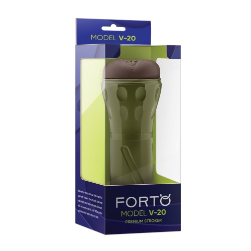 Forto V-20 Realistic Vagina Masturbator Dark