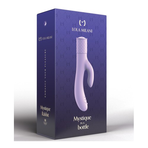 Vibrador Conejito Lola Milani Mystique con Botella de Orquídea - Lila