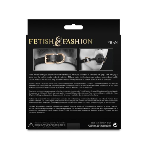 Fetish & Fashion Fran Ball Gag for BDSM Fun