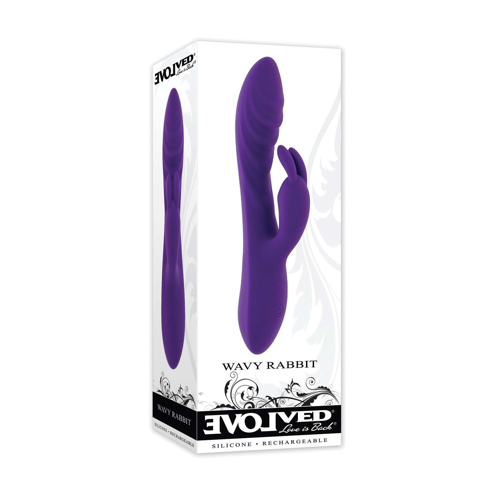 Vibrador Conejito Evolved Ondulado Púrpura - Estimulación Absoluta