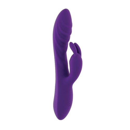 Vibrador Conejito Evolved Ondulado Púrpura - Estimulación Absoluta