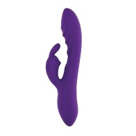 Vibrador Conejito Evolved Ondulado Púrpura - Estimulación Absoluta