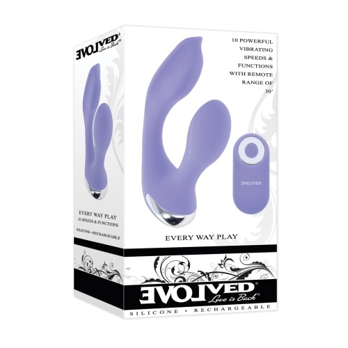 Vibrador Rabbit Control Remoto Evolved Lilac