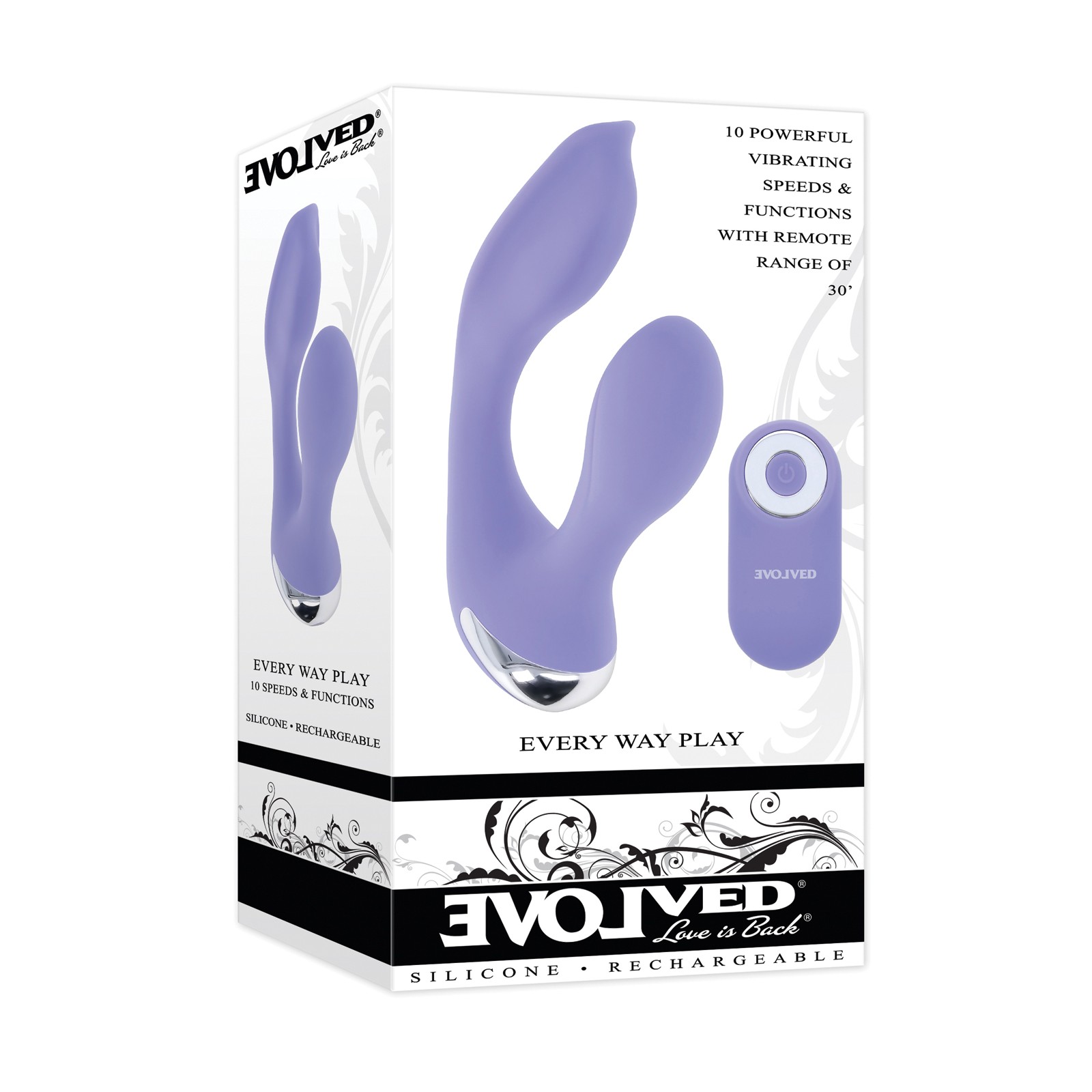 Vibrador Rabbit Control Remoto Evolved Lilac