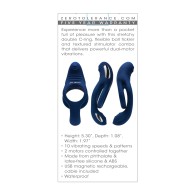 Vibrador Ring Around the Rosy Cock & Ball Azul