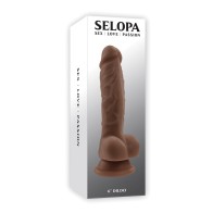 Selopa Dildo Realista de 6 Pulgadas Oscuro