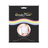 Gender Fluid Strapless Chest Compression Binder - White Medium