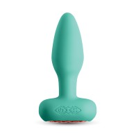 Techno Prism App Controlled Rotating & Vibrating Anal Plug - Teal