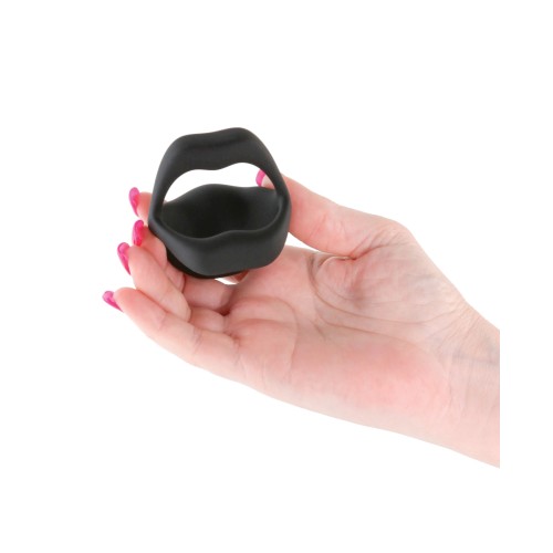 Anillo Cock Vibrador Techno Strobe Controlado por App Negro