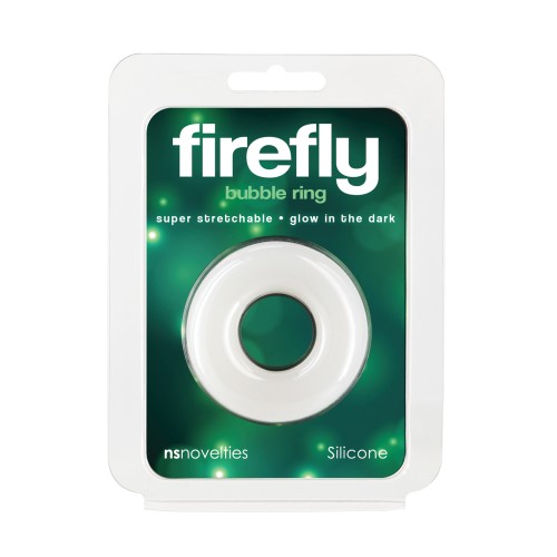 Firefly Anillo Cock Bubble Brilla en la Oscuridad - Mediano