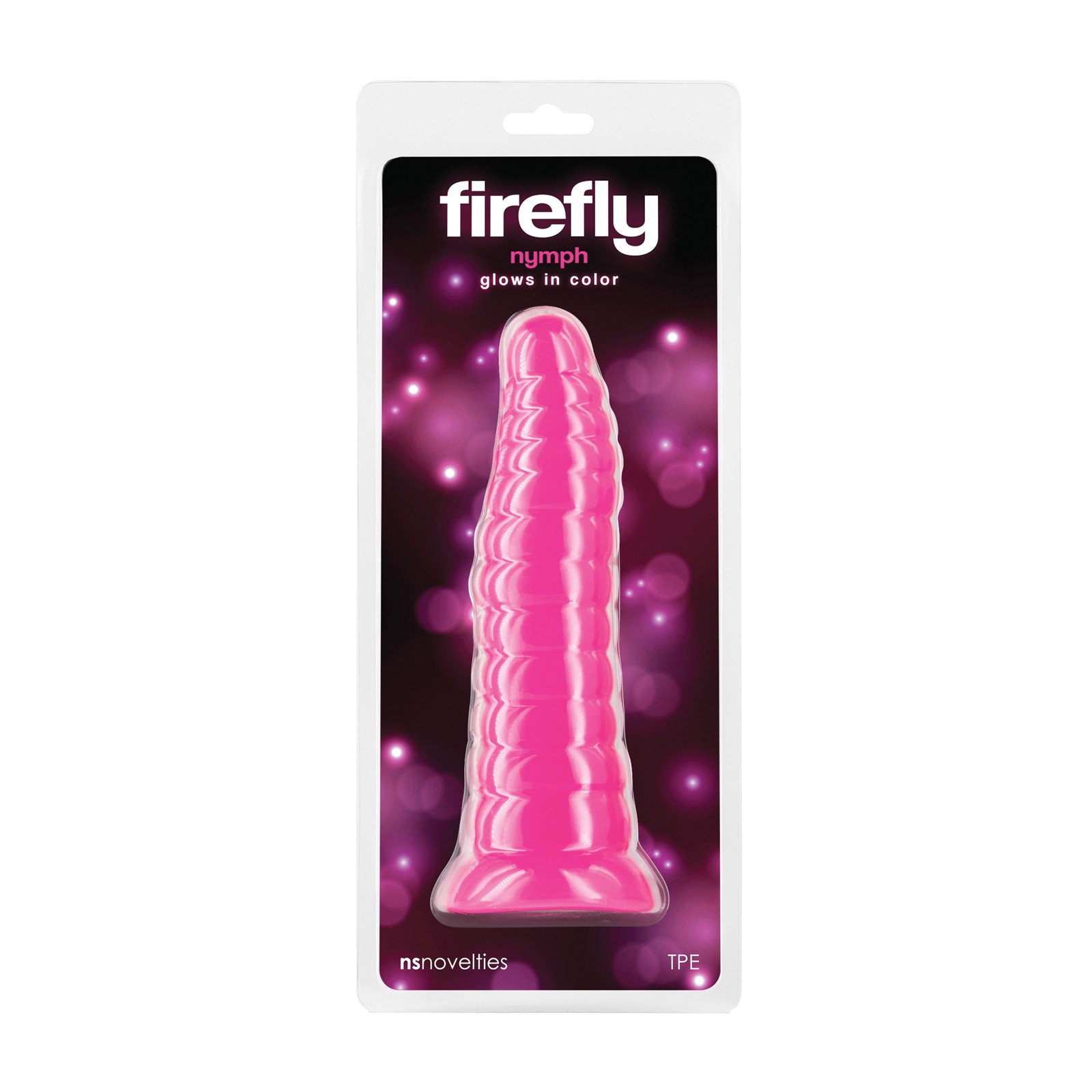 Dildo Firefly Nymph Rosa Brilla en la Oscuridad