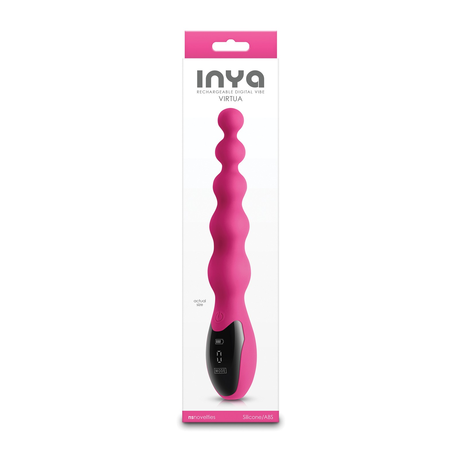 INYA Virtua Digital Beaded Anal Vibrator in Pink