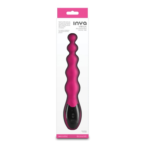 INYA Virtua Digital Beaded Anal Vibrator in Pink