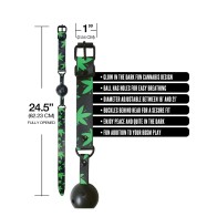 Stoner Vibes Glow in the Dark Breathable Ball Gag