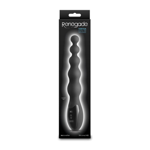 Renegade Virtua Digital Beaded Anal Vibrator Black