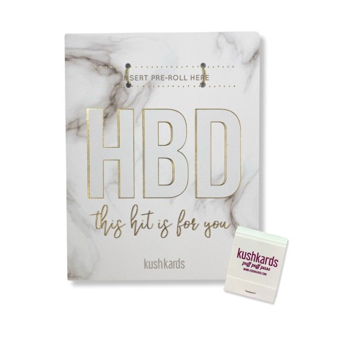 HBD Birthday Cannabis Greeting Card for Stoners