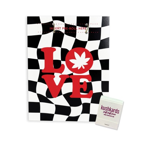 Love Retro Greeting Card with Matchbook