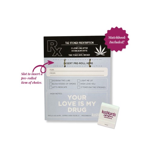 The Stoner Prescription Greeting Card with Matchbook