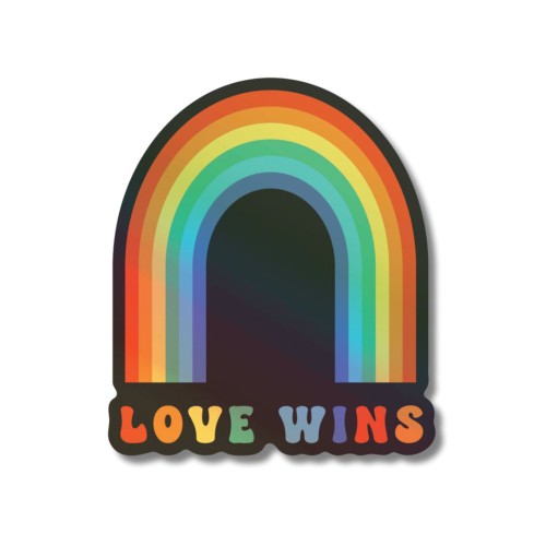 Pack de Stickers Holográficos Love Wins