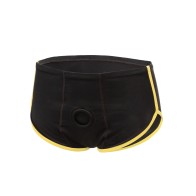 Boxer Brief Boundless - Negro/Amarillo