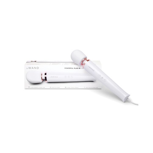 Le Wand Powerful Plug-In Vibrating Massager White